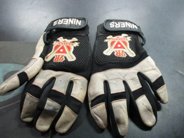 Baseball Glove With Custom Logos And Graphics-Used Upstart Sports 9R Baseball Niners Size Large Batting Gloves