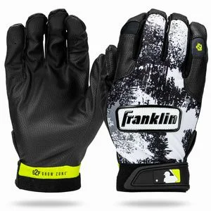 Baseball Glove For Baseball Game Equipment-New Franklin Grow to Pro Tee Ball Batting Gloves Size Youth Small Black/White