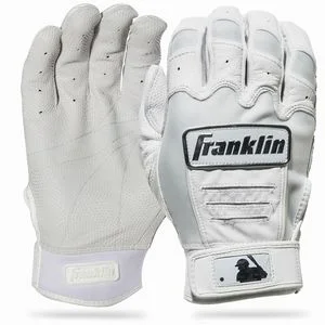 Baseball Glove For Outfielders-New Franklin CFX Pro Batting Gloves Size Youth Small- White