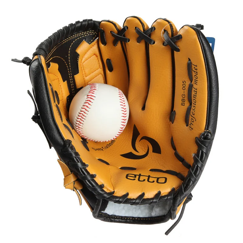 Baseball Glove For Training And Practice-Etto British PVC Baseball Gloves