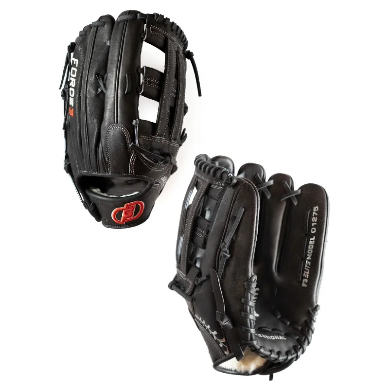 Baseball Glove For Youth Baseball Players-FORCE3 ELITE Series 01275 Outfielder's Glove - Black