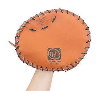 Baseball Glove With Customizable Options-New Markwort Two Hands Trainer 9" Pancake Glove-LHT