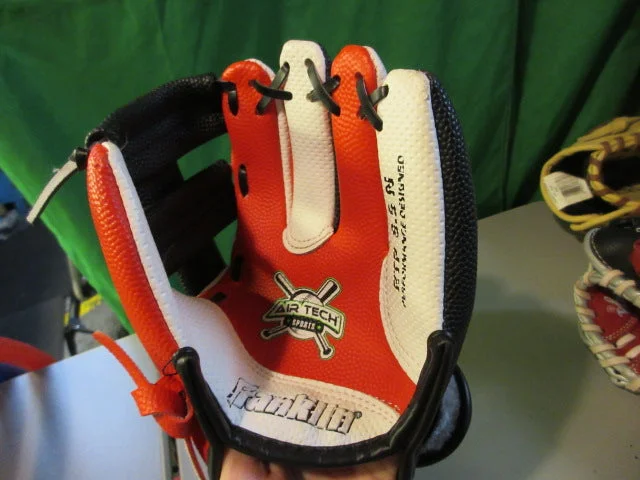 Baseball Glove With Custom Graphics-Used Franklin Air Tech RTP 8.5" Glove Red/Black