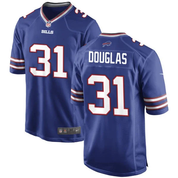 Football Jersey For Custom Player Portraits-Men's Buffalo Bills #31 Rasul Douglas Blue Stitched Football Game Jersey