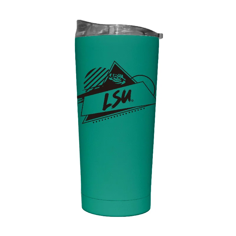 Team Mug With Team Color Scheme-LSU 20oz Optic Rad Soft Touch Tumbler