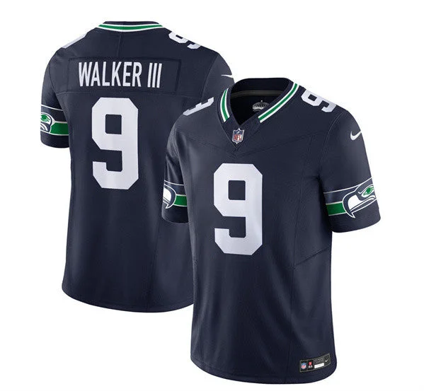 Football Jersey For Custom Fan Fundraising-Men's Seattle Seahawks #9 Kenneth Walker III 2023 F.U.S.E. Navy Limited Football Stitched Jersey