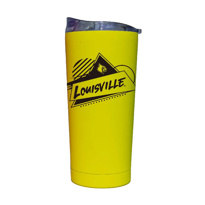 Team Mug With Custom Player Signature-Louisville 20oz Cru Rad Soft Touch Tumbler