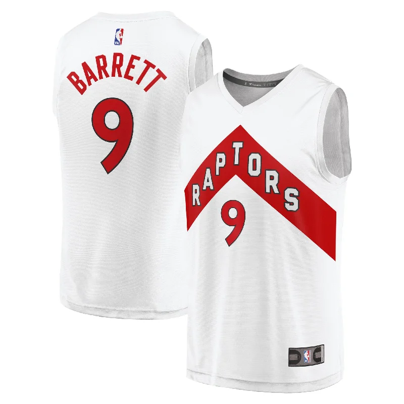 Basketball Jersey For Coaches-Rj  Toronto Raptors Branded Fast Break Player Basketball Jersey - Association Edition - White