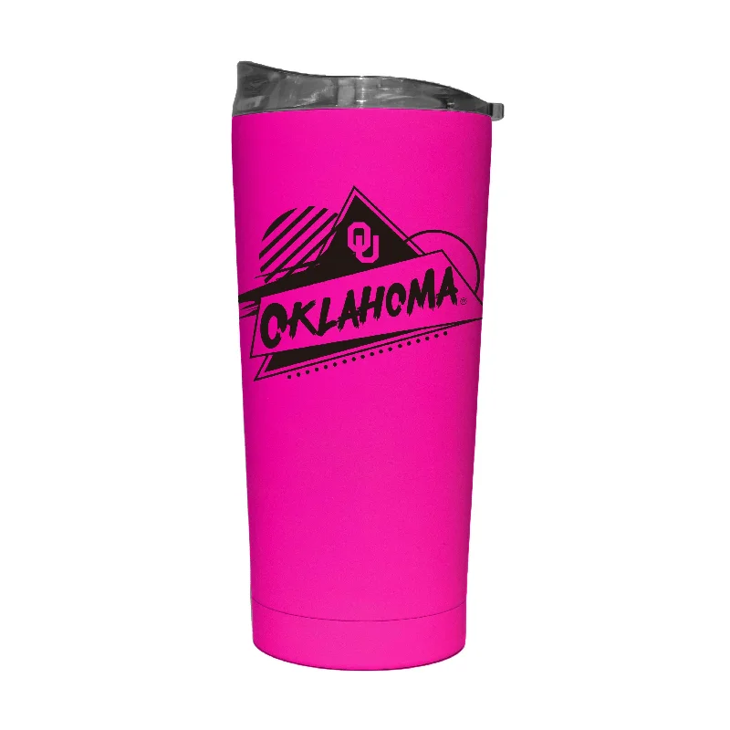 Team Mug With Custom Logo-Oklahoma 20oz Electric Rad Soft Touch Tumbler