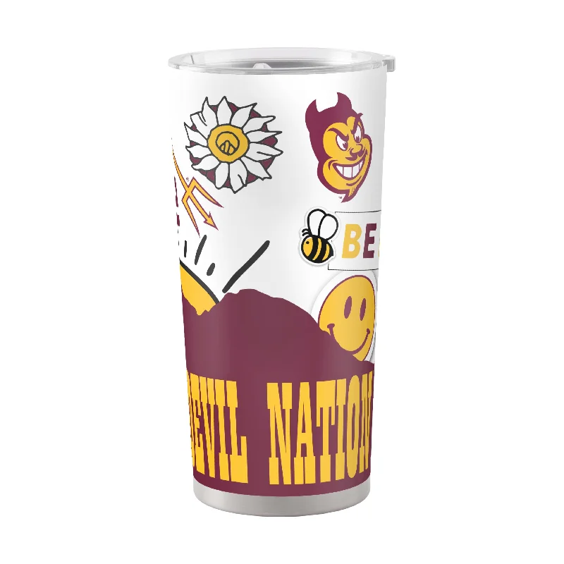 Team Mug For Professional Sports Fans-Arizona State 20oz Native Powder Coat Tumbler