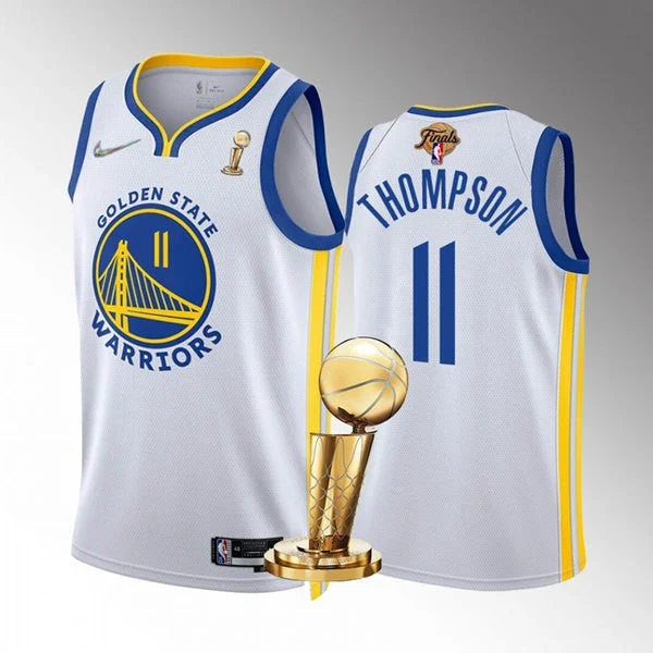 Basketball Jersey For Group Team Apparel Customization-Warriors 11 Klay Thompson White 2022 Finals Champions Swingman Basketball Jersey