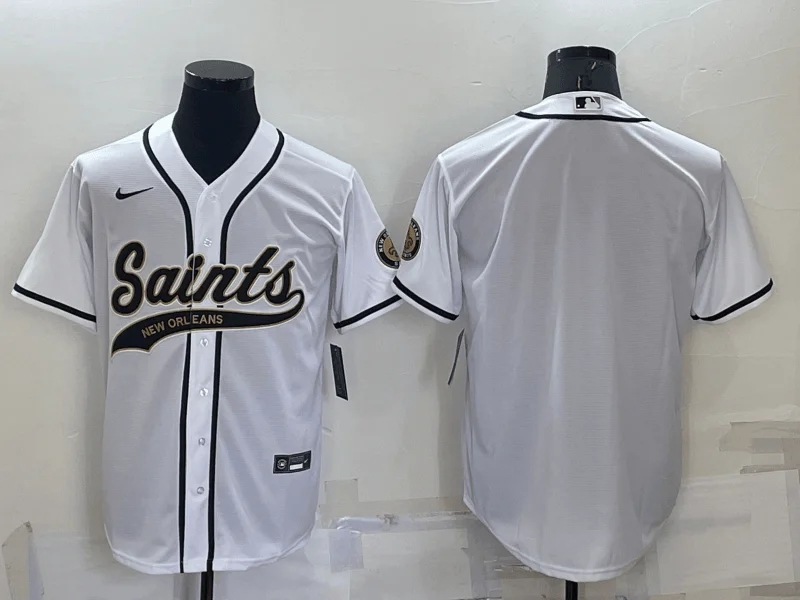 Baseball Jersey For Personalized Fan Apparel-Men's New Orleans Saints Blank Grey Stitched Cool Base Baseball Jersey