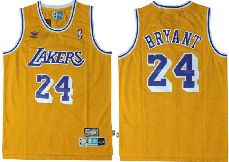 Basketball Jersey For Special Events-Lakers 24 Kobe Bryant Yellow Swingman Basketball Jersey