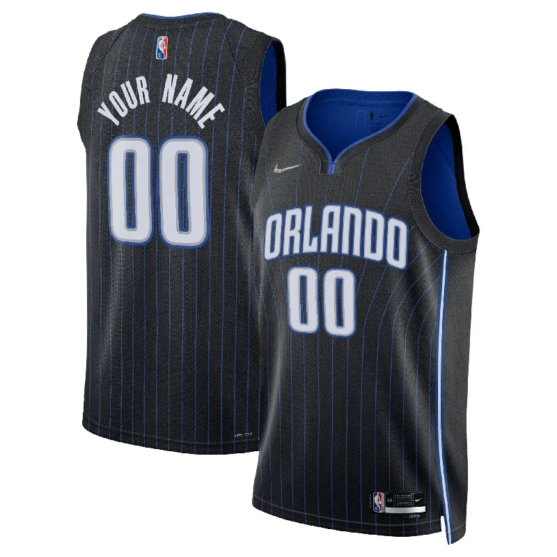 Basketball Jersey For Custom Event Apparel-Orlando Magic 2021/22 Diamond Swingman Custom Basketball Jersey - Icon Edition - Black