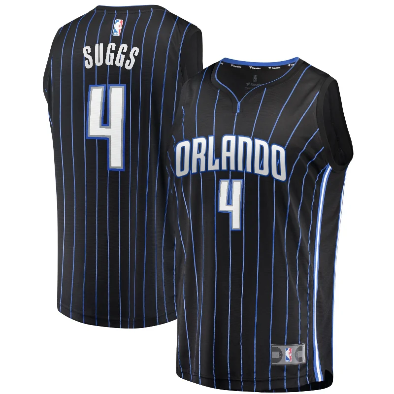 Basketball Jersey For High School Customization-Jalen Suggs Orlando Magic Branded Fast Break Basketball Jersey - Icon Edition - Black