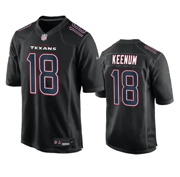 Football Jersey For Custom Fan Gear-Men's Houston Texans #18 Case Keenum Black Fashion Vapor Untouchable Limited Football Stitched Jersey