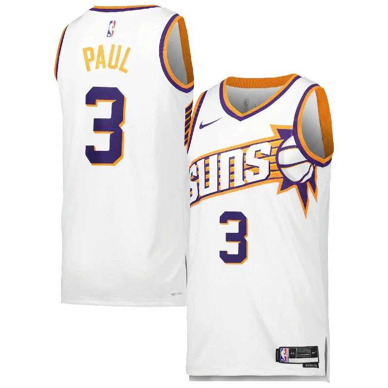 Basketball Jersey For Team Logo Customization-Chris Paul Phoenix Suns Unisex Swingman Basketball Jersey - Association Edition - White