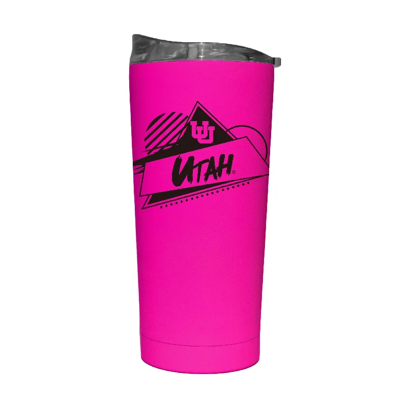 Team Mug For Personalized Tournament Gear-Utah 20oz Electric Rad Soft Touch Tumbler