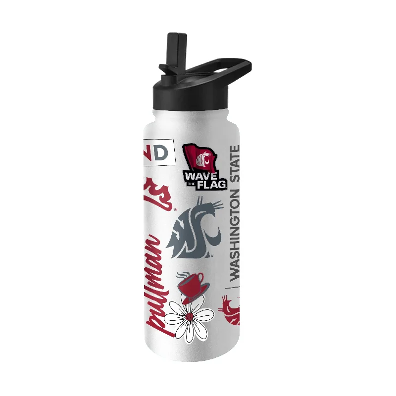 Team Mug For College Fans-Washington State 34oz Native Quencher Bottle