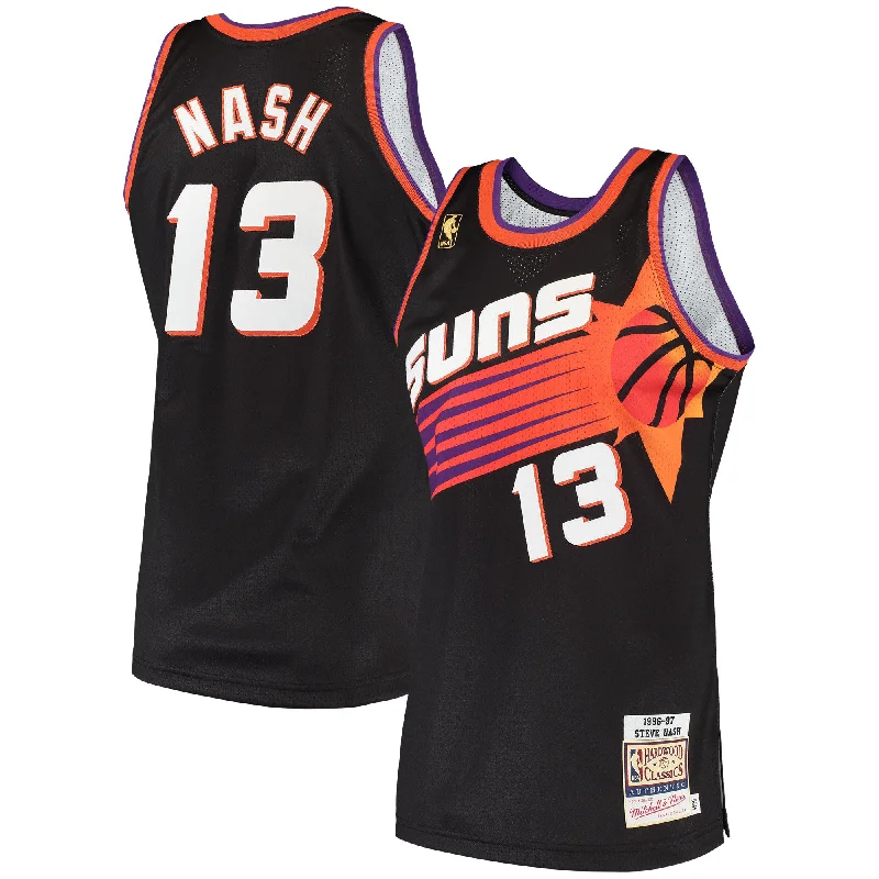 Basketball Jersey For Special Edition Orders-Steve Nash Phoenix Suns 1996/97 Hardwood Classics Basketball Jersey - Black