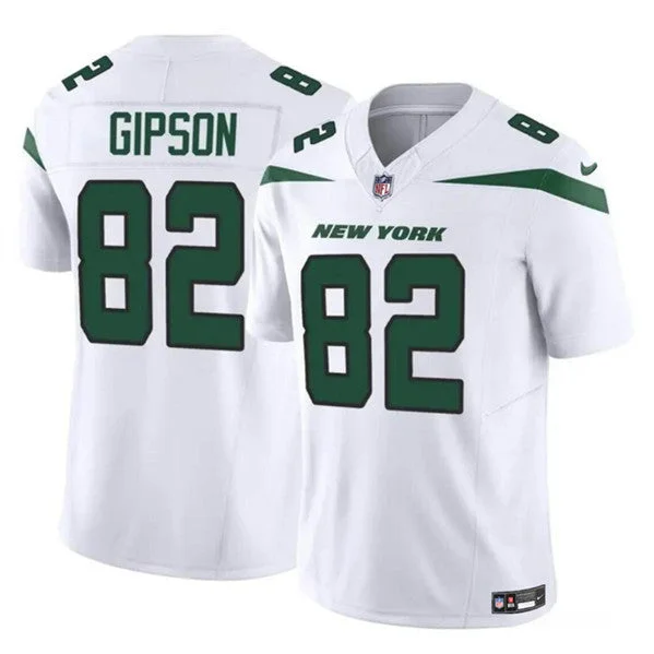 Football Jersey For School Teams-Men's New York Jets #82 Xavier Gipson 2023 F.U.S.E. White Vapor Untouchable Limited Football Stitched Jersey