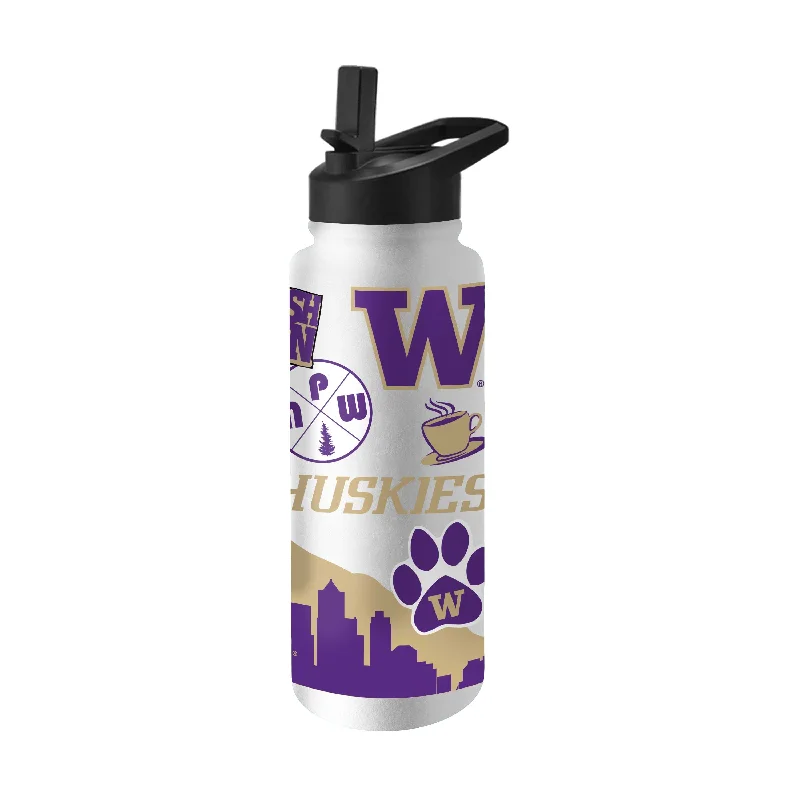 Team Mug For High School Teams-Washington 34oz Native Quencher Bottle