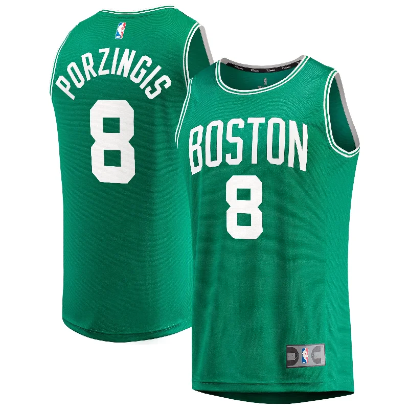 Basketball Jersey For Team Fundraising-Kristaps Porzingis Boston Celtics Branded Fast Break Player Basketball Jersey - Icon Edition - Kelly Green