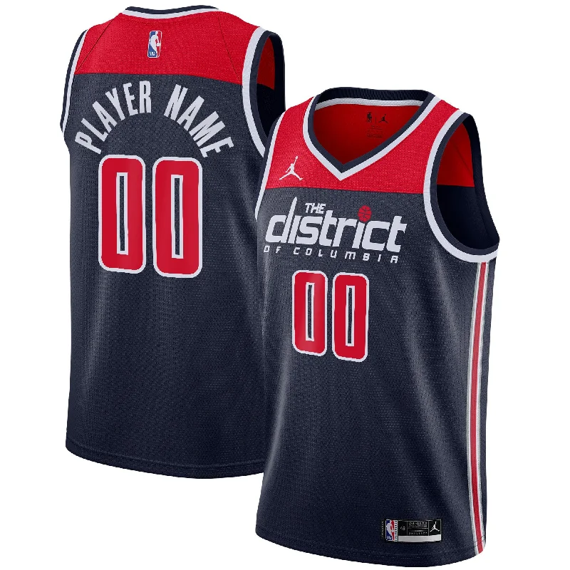 Basketball Jersey For Special Fan Custom Orders-Washington Wizards Jordan Brand Swingman Custom Basketball Jersey - Statement Edition - Navy