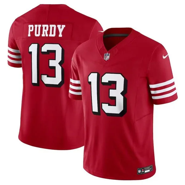 Football Jersey For High-Quality Custom Orders-Men's San Francisco 49ers #13 Brock Purdy 2023 F.U.S.E. New Red Vapor Untouchable Limited Football Stitched Jersey