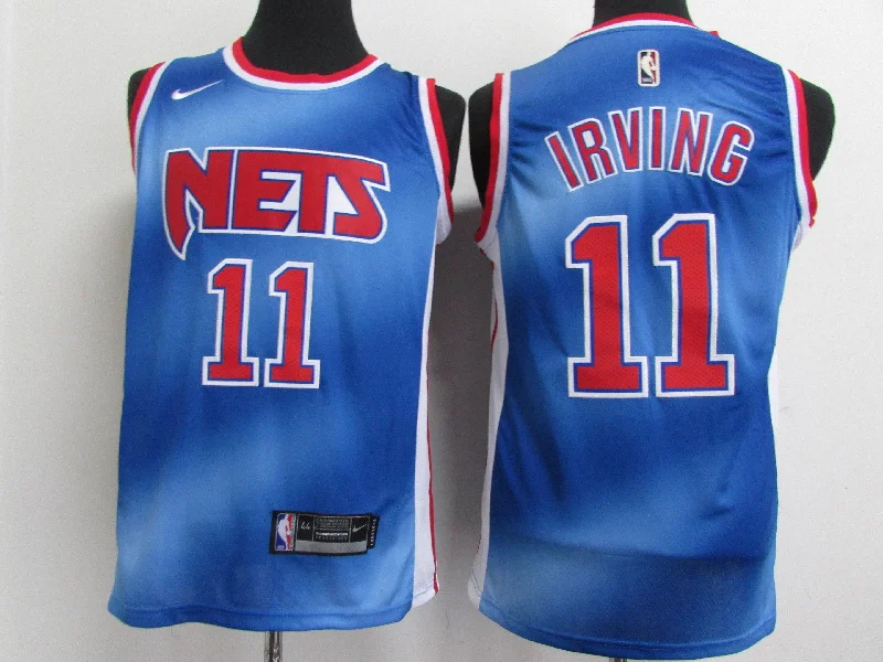 Basketball Jersey For Custom Player Gear-Nets 11 Kyrie Irving Blue 2021 Classic Edition Swingman Basketball Jersey