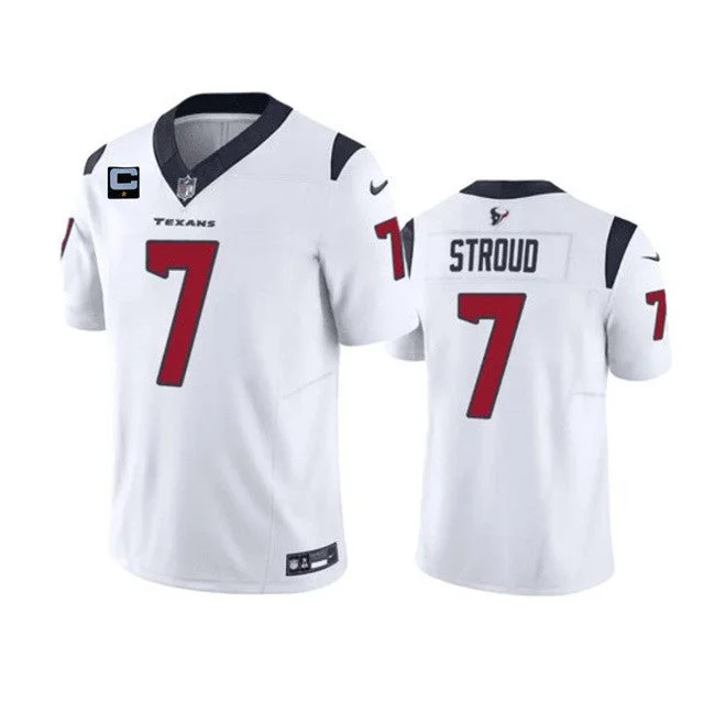 Football Jersey For Professional Game Merchandise-Men's Houston Texans #7 C.J. Stroud White 2023 F.U.S.E. With 1-Star C Patch Vapor Untouchable Limited Football Stitched Jersey