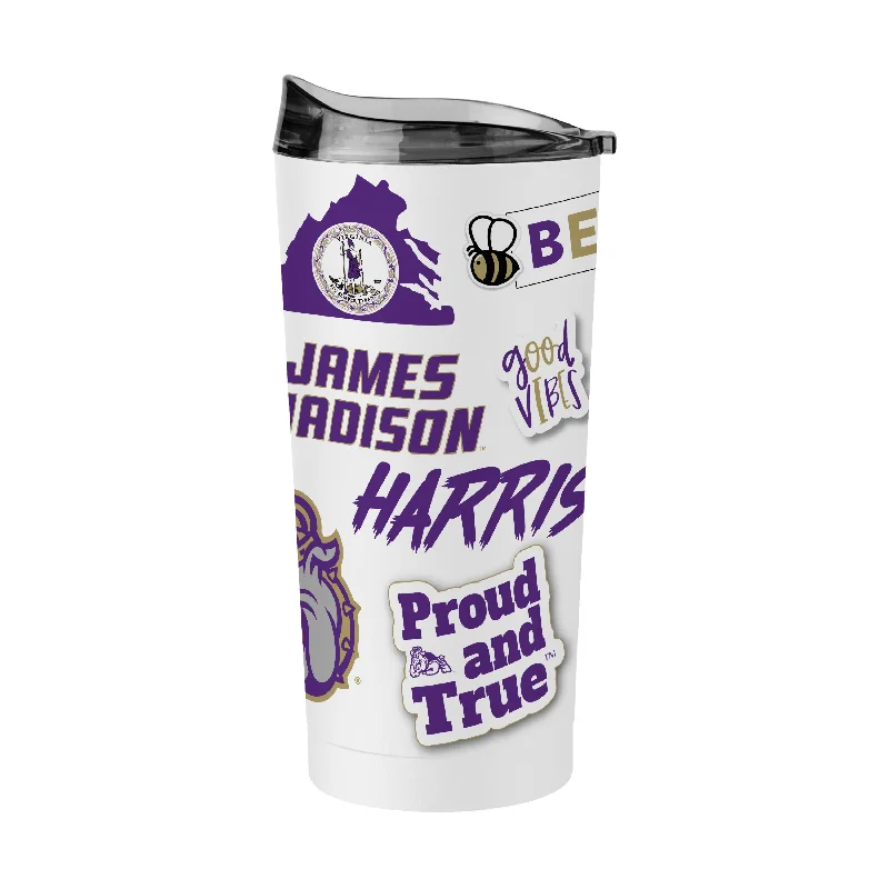 Team Mug For Custom Game Day Gear-James Madison 20oz Native Powder Coat Tumbler