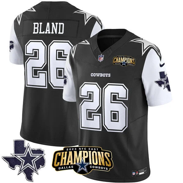 Football Jersey For Custom Promotional Orders-Men's Dallas Cowboys #26 DaRon Bland Black/White 2023 F.U.S.E. NFC East Champions Ptach Football Stitched Jersey