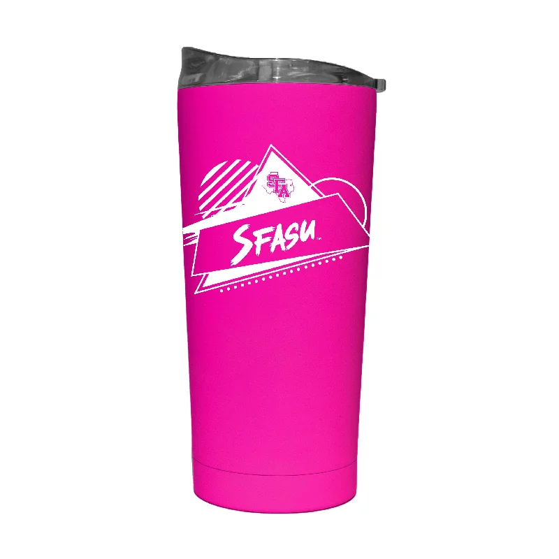 Team Mug For Exclusive Fan Merchandise-Stephen F Austin 20oz Electric Rad Soft Touch Tumbler