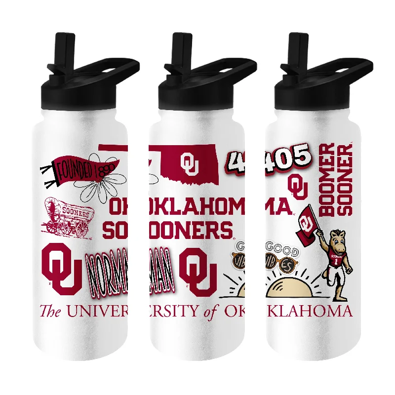 Team Mug For Exclusive Team Gear-Oklahoma 34oz Native Quencher Bottle