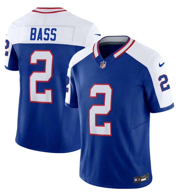 Football Jersey For Fan Event Customization-Men's Buffalo Bills #2 Tyler Bass Blue/White 2023 F.U.S.E. Throwback Vapor Untouchable Limited Football Stitched Jersey