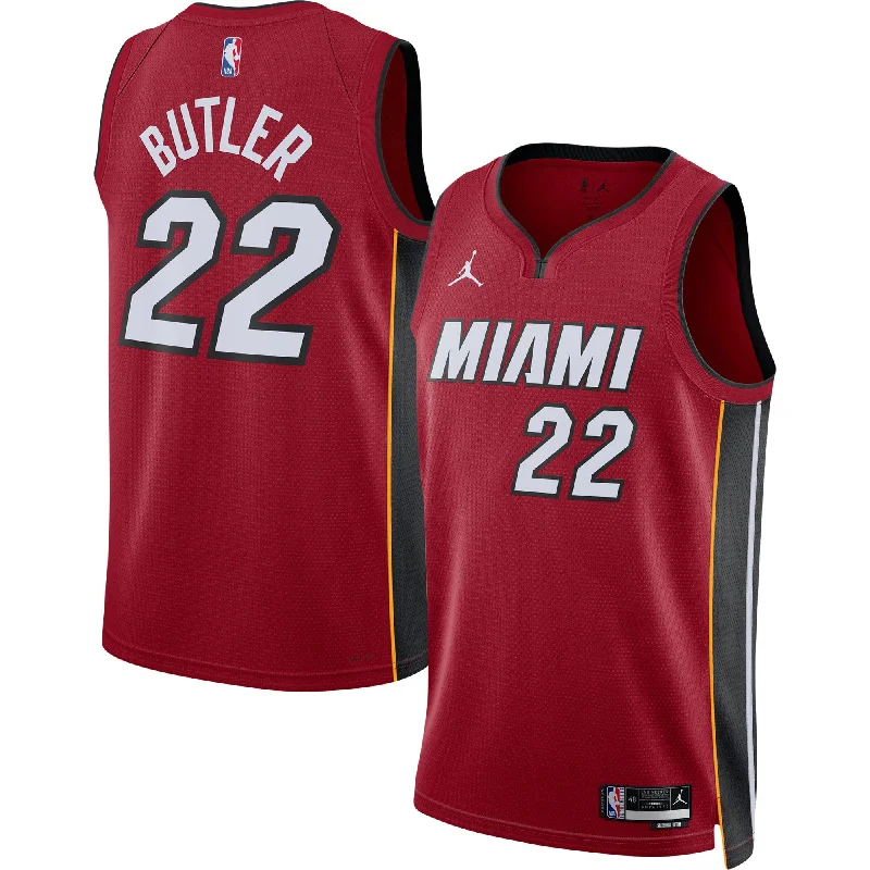 Basketball Jersey For Personalized Team Merchandise-Jimmy Butler Miami Heat Jordan Brand Unisex Swingman Basketball Jersey - Statement Edition - Red