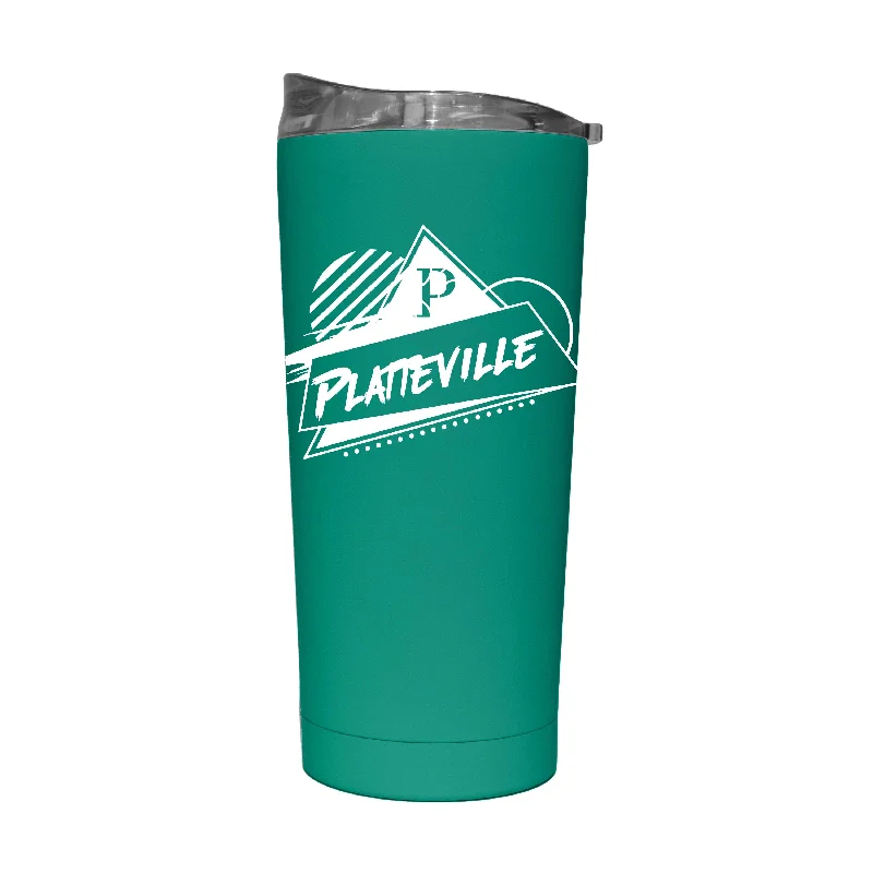 Team Mug For Football Teams-Wisconsin Platteville 20oz Optic Rad Soft Touch Tumbler