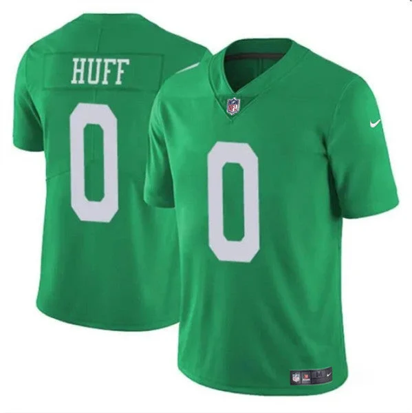 Football Jersey For Exclusive Tournament Merchandise-Men's Philadelphia Eagles #0 Bryce Huff Green Vapor Untouchable Throwback Limited Football Stitched Jersey