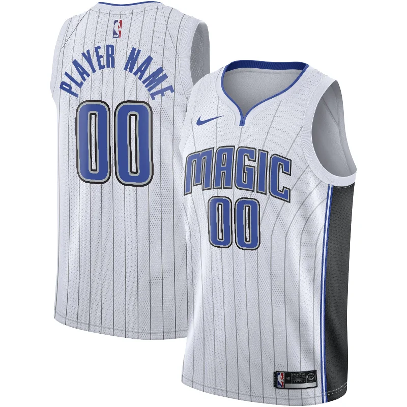 Basketball Jersey For Fundraising Merchandise-Orlando Magic 2020/21 Swingman Custom Basketball Jersey - Association Edition - White