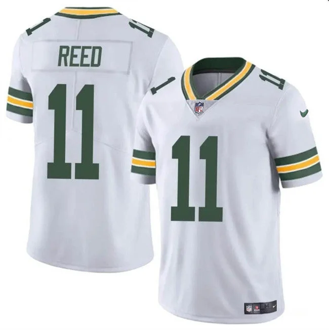 Football Jersey For League Orders-Men's Green Bay Packers #11 Jayden Reed White Vapor Untouchable Football Stitched Jersey