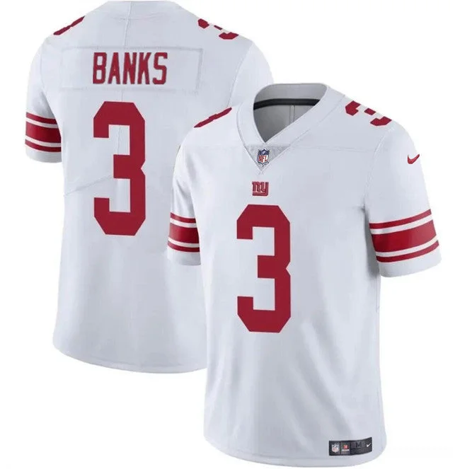 Football Jersey For Group Sports Fan Orders-Men's New York Giants #3 Deonte Banks White Vapor Untouchable Limited Football Stitched Jersey