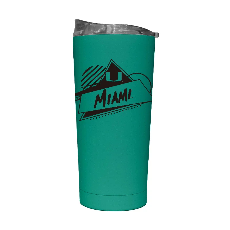 Team Mug For Personalized Event Products-Miami 20oz Optic Rad Soft Touch Tumbler