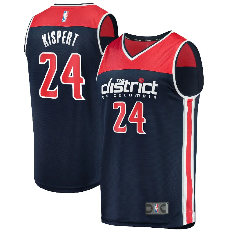 Basketball Jersey For Limited-Time Fan Gear-Corey Kispert Washington Wizards Branded Fast Break Player Basketball Jersey - Statement Edition - Navy