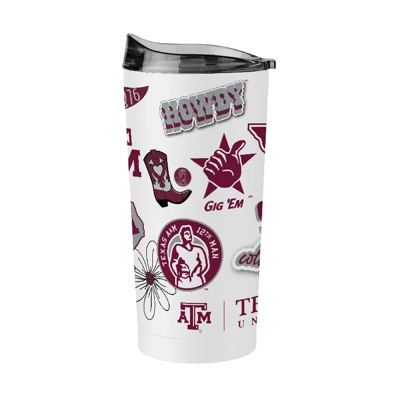 Team Mug With Custom Team Branding-Texas A&M 20oz Native Powder Coat Tumbler