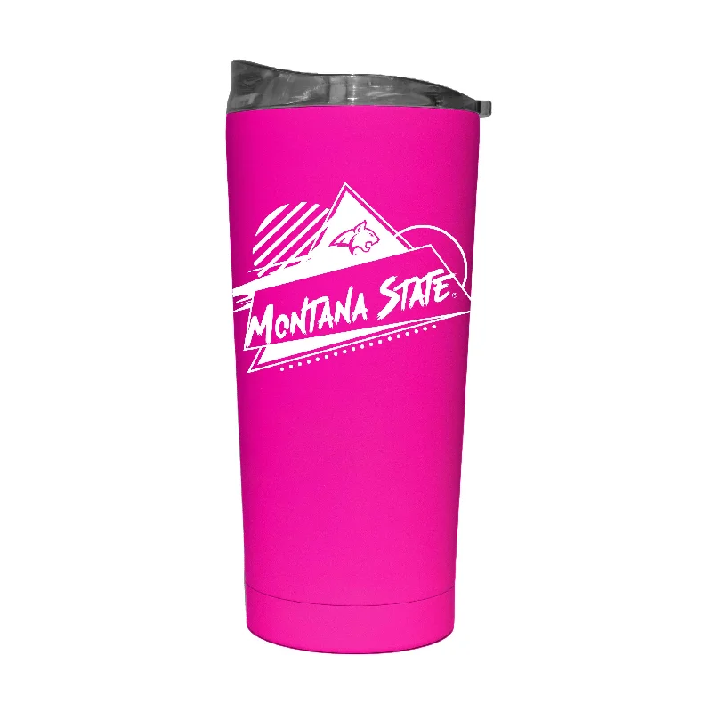 Team Mug For Group Orders-Montana State 20oz Electric Rad Soft Touch Tumbler