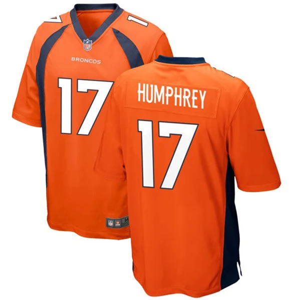 Football Jersey For Special Edition Team Orders-Men's Denver Broncos #17 Lil'Jordan Humphrey Orange Football Stitched Game Jersey