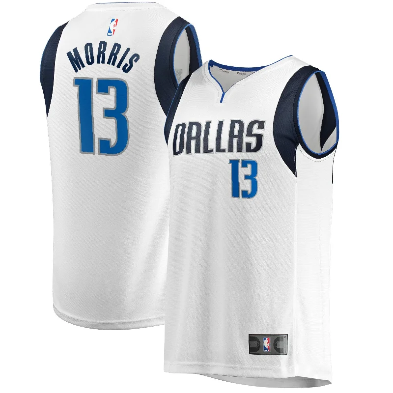 Basketball Jersey For Personalized Event Gear-Markieff Morris Dallas Mavericks Branded Fast Break Player Basketball Jersey - Association Edition - White