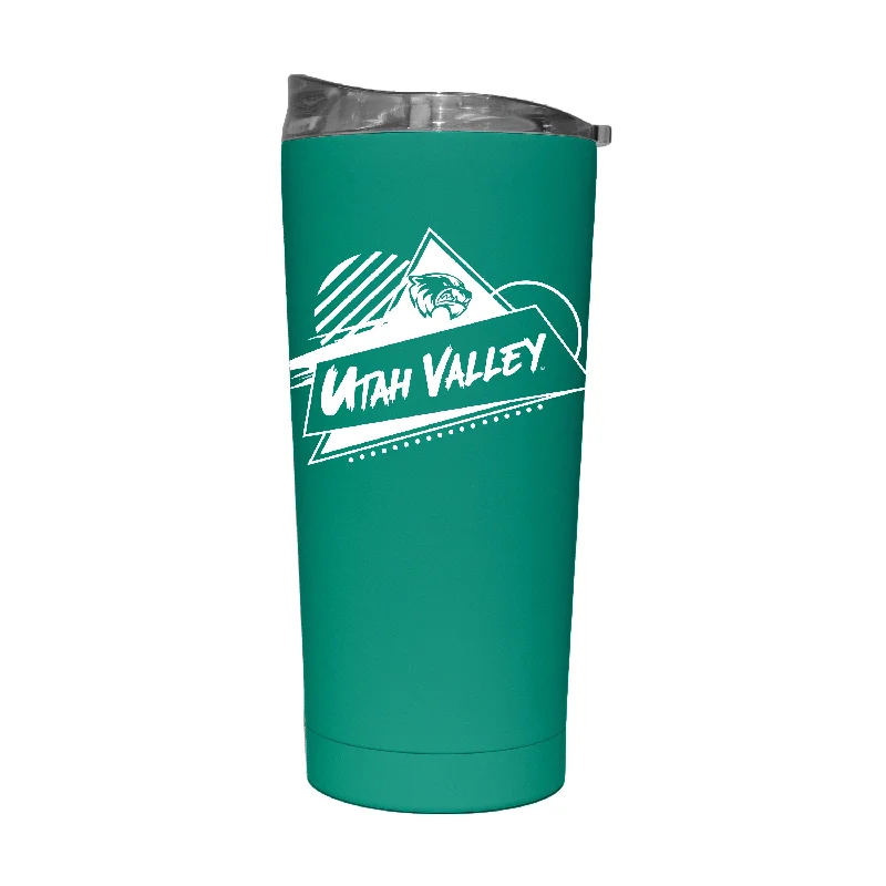 Team Mug With Custom Artwork Designs-Utah Valley State 20oz Optic Rad Soft Touch Tumbler