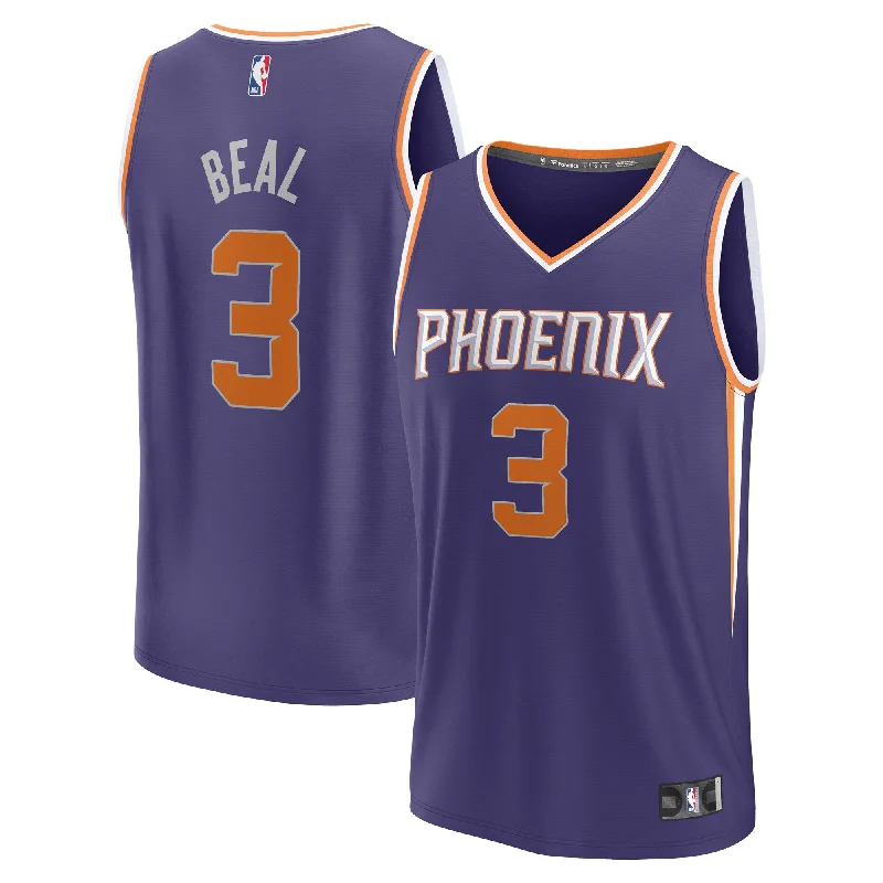 Basketball Jersey For Fan Gifts-Bradley Beal Phoenix Suns Branded Fast Break Player Basketball Jersey - Icon Edition - Purple